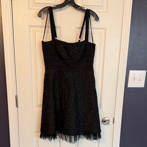 BCBGMaxAzria Black Lace Mini Dress